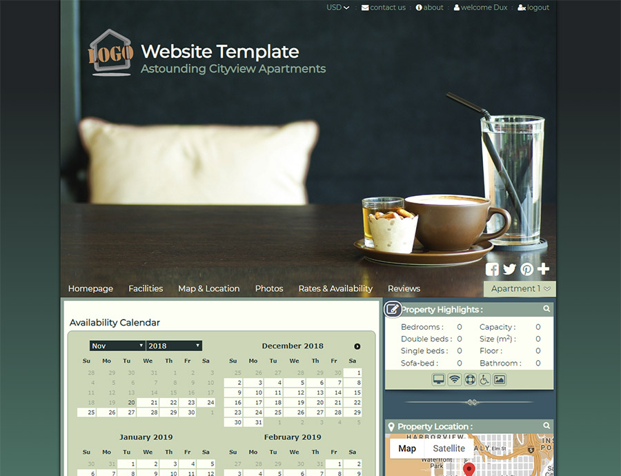 Stylish Olive - website builder template